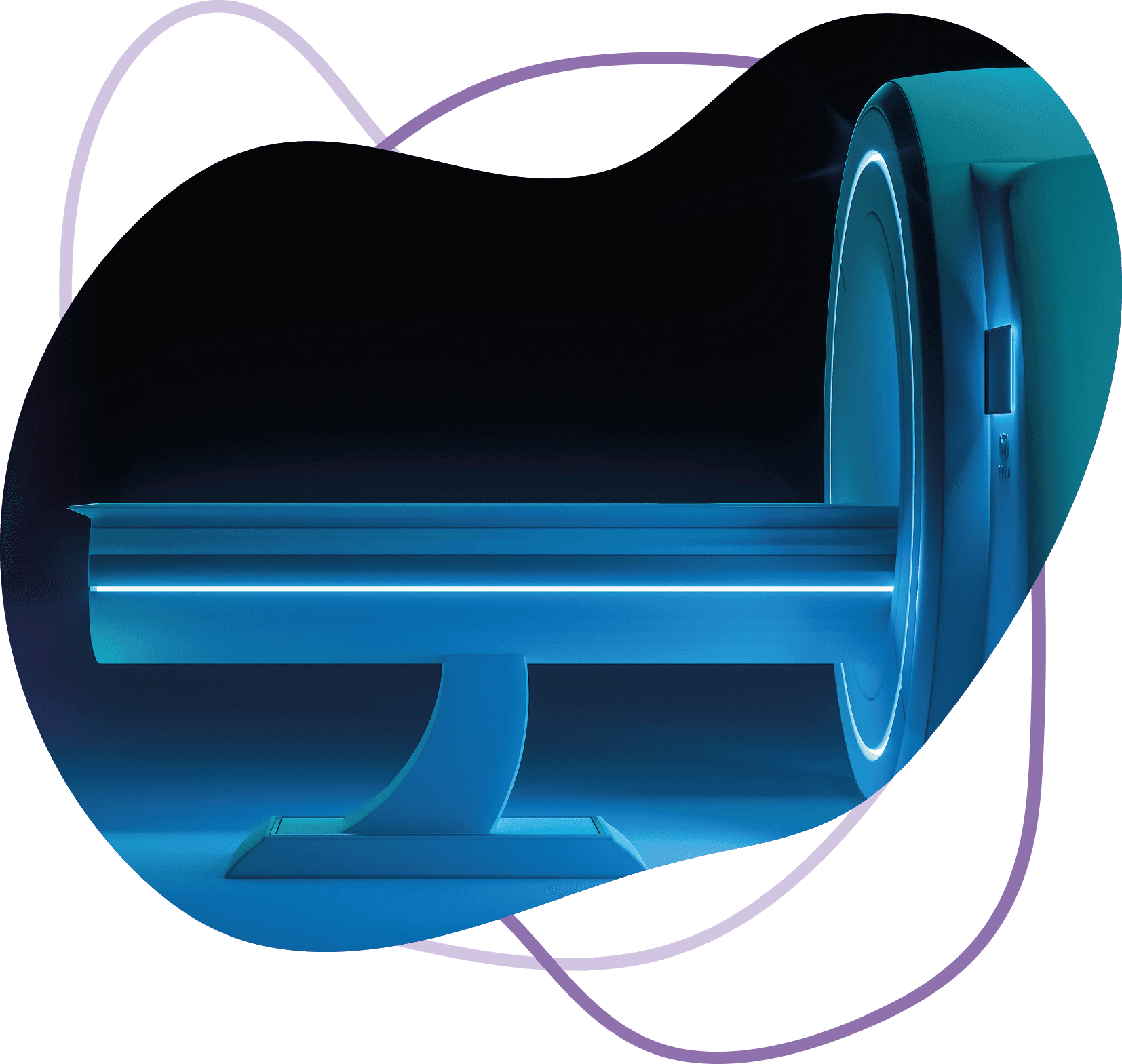 An image of the MRI scanner